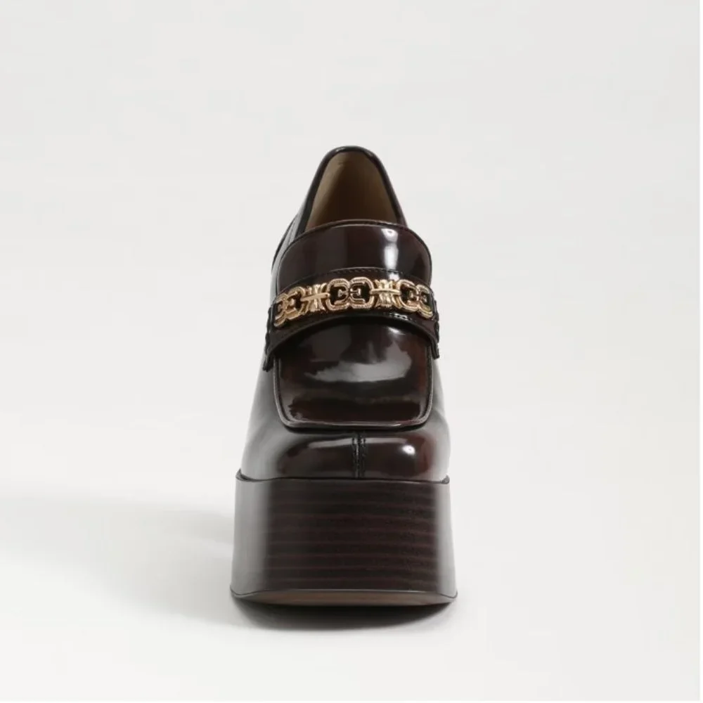 Sam Edelman Rowe Platform Loafer in Chestnut Womens Size 7.5 NWOT - Picture 3 of 7